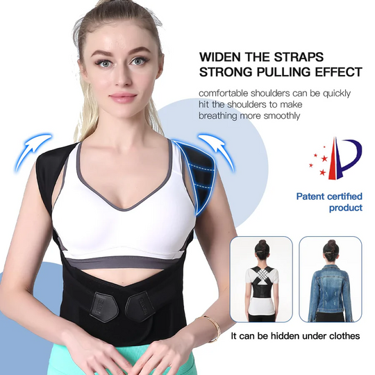 Posture Corrector with Adjustable Straps and Back Support