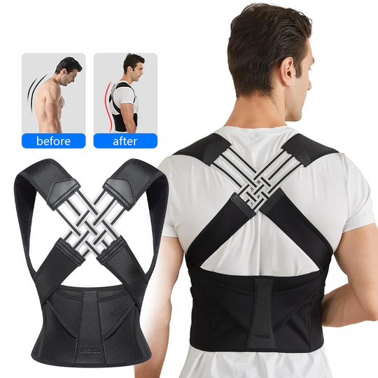Posture Corrector with Adjustable Straps and Back Support
