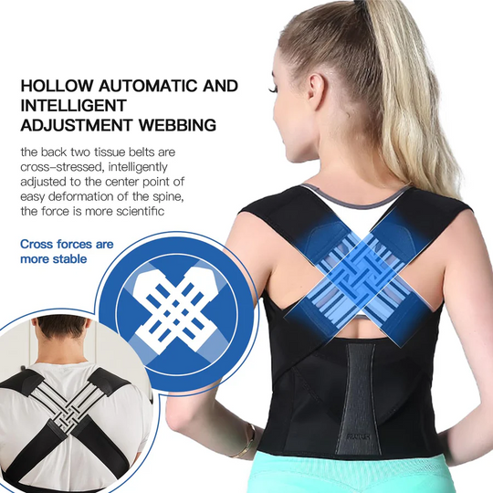 Posture Corrector with Adjustable Straps and Back Support