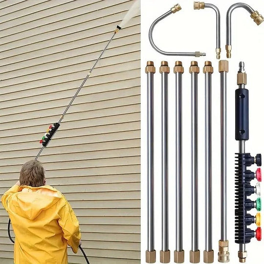 Pressure Washer Wand with Telescoping Extension and 4000 PSI Compatibility