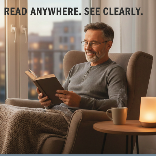 Reading Glasses with Folding Design and Stainless Steel Frame