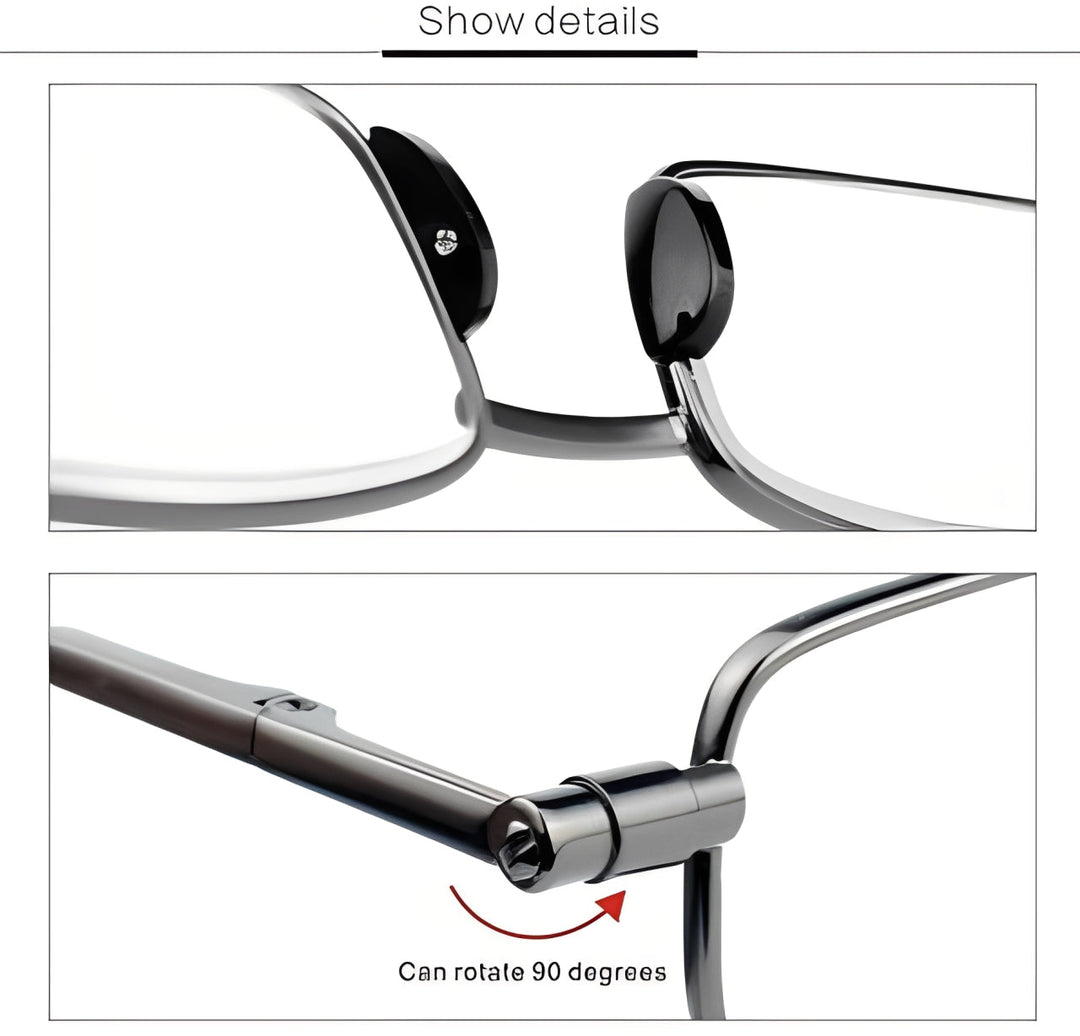 Reading Glasses with Lightweight Frame and Folding Design