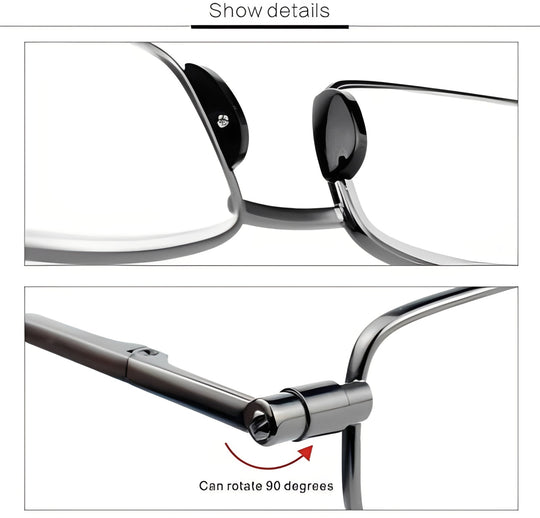 Reading Glasses with Lightweight Frame and Folding Design