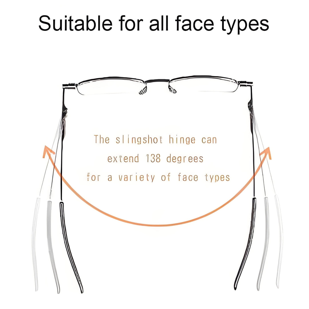 Reading Glasses with Lightweight Frame and Folding Design