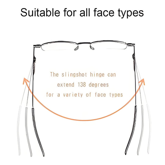 Reading Glasses with Lightweight Frame and Folding Design
