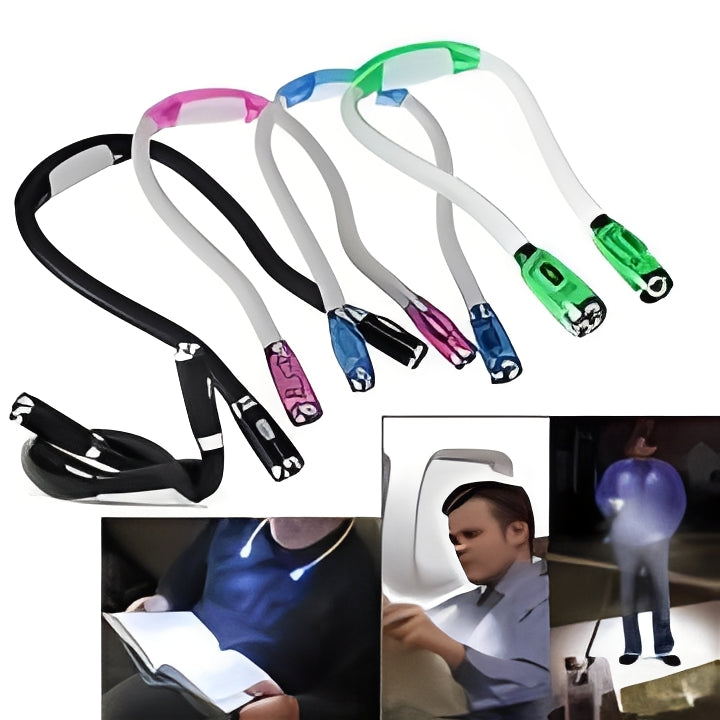 Reading Light with Flexible Neck and Adjustable Beam