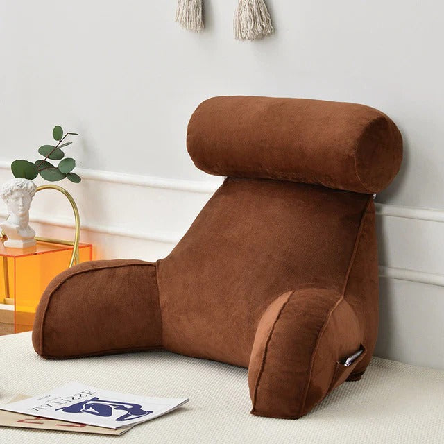 Reading Pillow with Armrests and Back Support