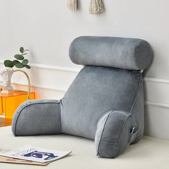 Reading Pillow with Armrests and Back Support