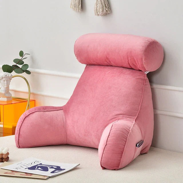 Reading Pillow with Armrests and Back Support