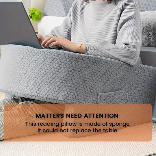 Reading Pillow with Memory Foam and Removable Cover