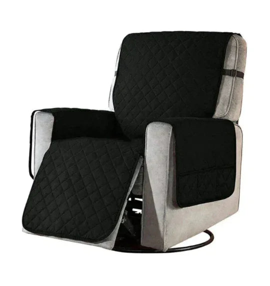 Recliner Cover with Stretchable Fabric and Quilted Design
