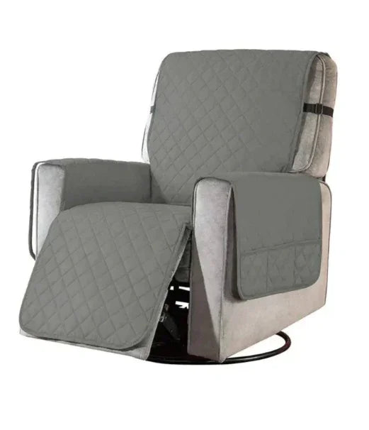 Recliner Cover with Stretchable Fabric and Quilted Design