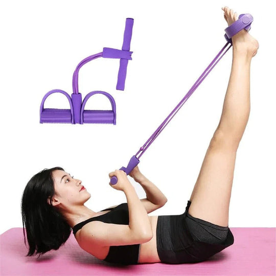 Resistance Bands with Pedals and Sit-Up Support