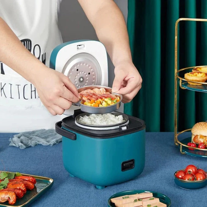 Rice Cooker with Portable Design and Electric Operation
