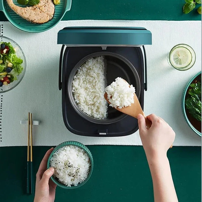 Rice Cooker with Portable Design and Electric Operation