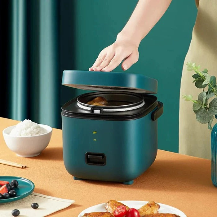 Rice Cooker with Portable Design and Electric Operation
