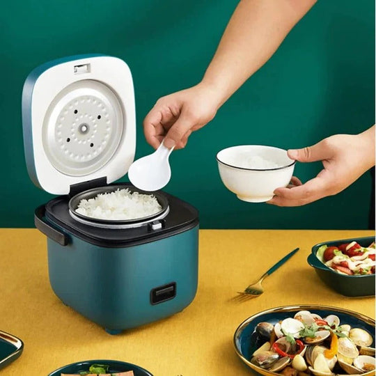 Rice Cooker with Portable Design and Electric Operation