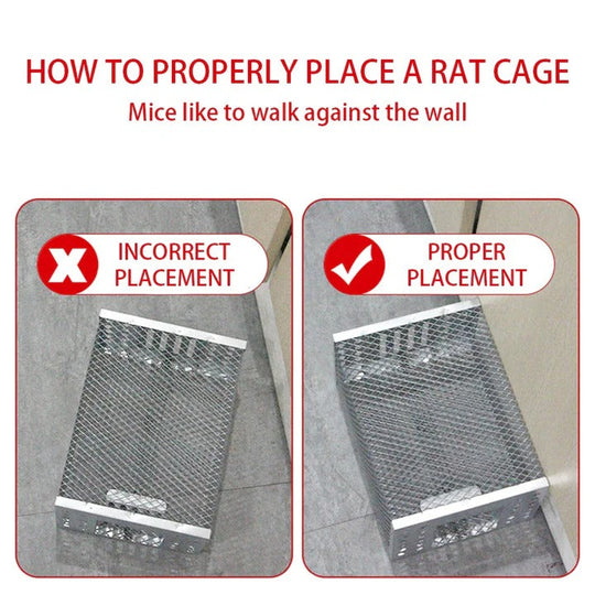 Rodent Cage with Reusable Design and One-Way Entry