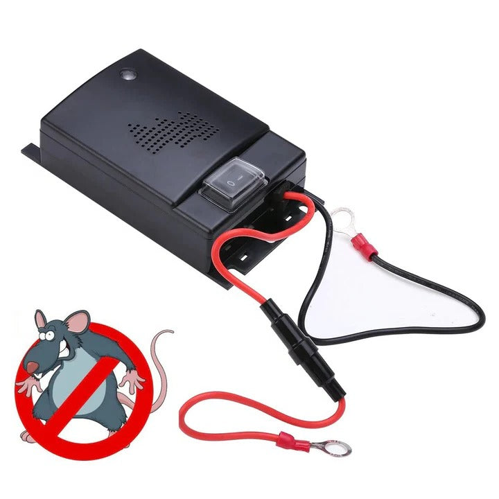 Rodent Deterrent with Ultrasonic Technology and 12V Power