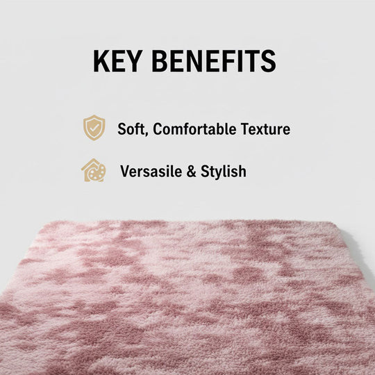 Rug with Non-Slip Backing and Soft Texture