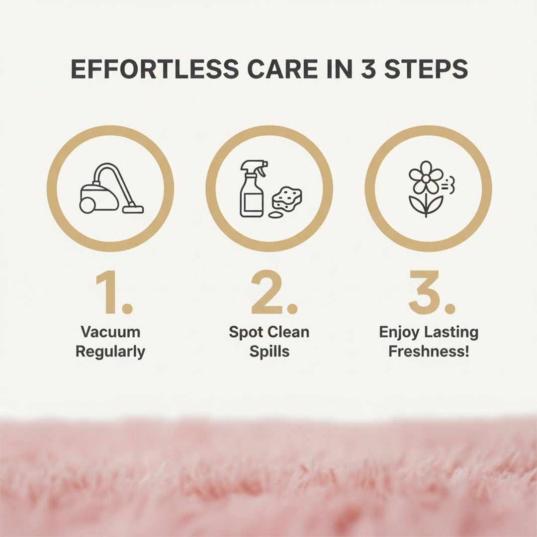 Rug with Non-Slip Backing and Soft Texture