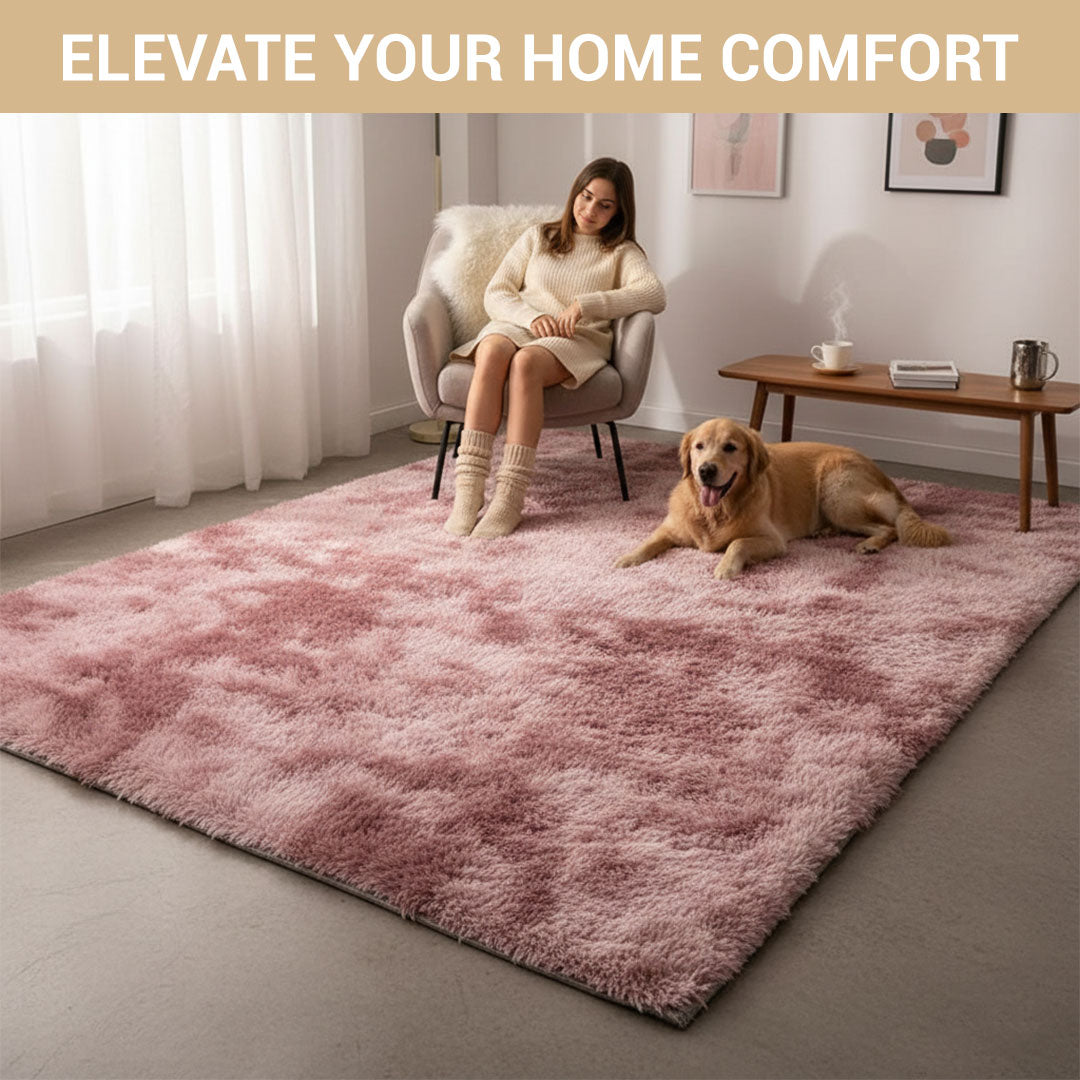 Rug with Non-Slip Backing and Soft Texture