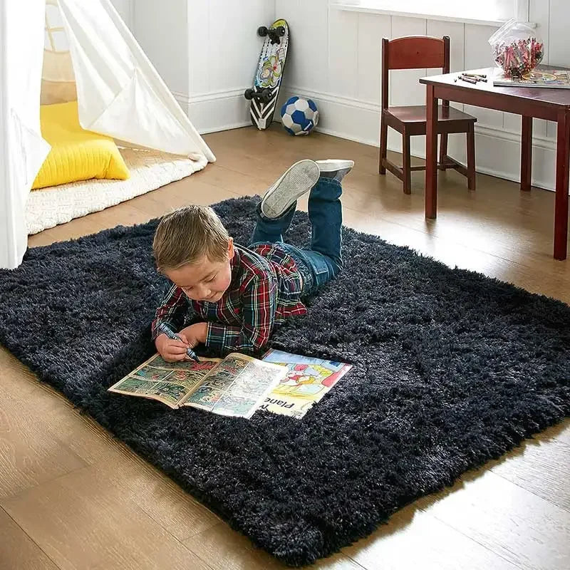 Rug with Non-Slip Backing and Soft Texture