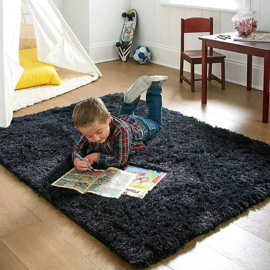 Rug with Non-Slip Backing and Soft Texture