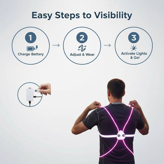 Safety Vest with Reflective Strips and Adjustable Straps