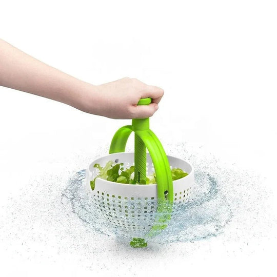 Salad Spinner with Rinse and Drain System