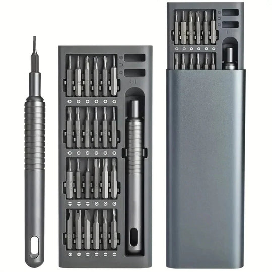Screwdriver Set with Magnetic Tips and Precision Tools
