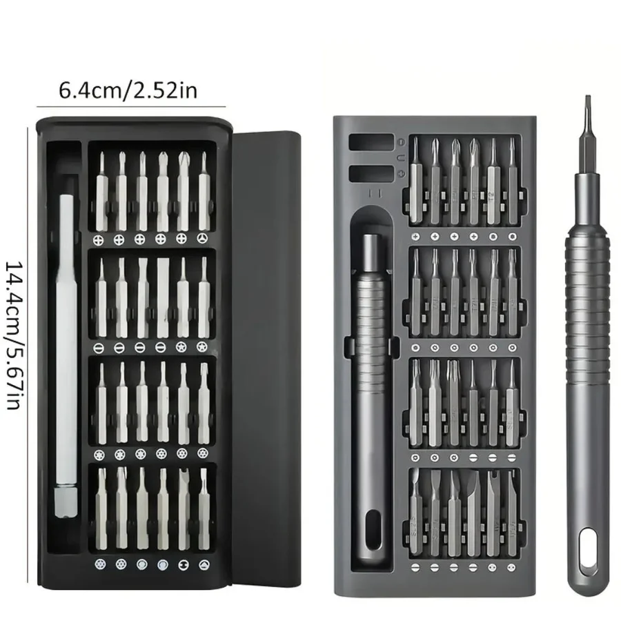 Screwdriver Set with Magnetic Tips and Precision Tools