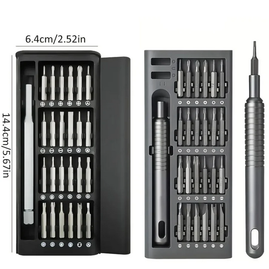 Screwdriver Set with Magnetic Tips and Precision Tools
