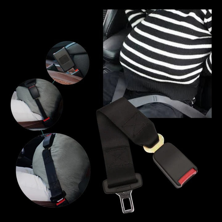 Seat Belt Extender with Adjustable Length and Buckle Fit