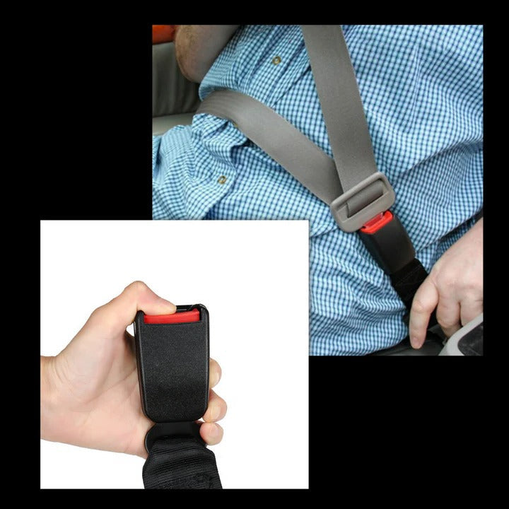 Seat Belt Extender with Adjustable Length and Buckle Fit