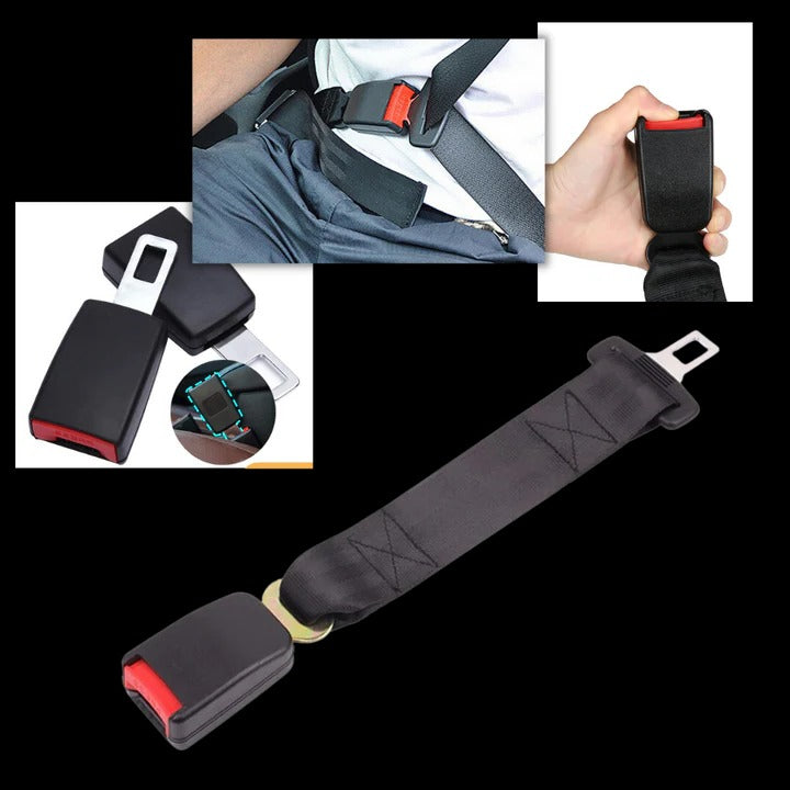 Seat Belt Extender with Adjustable Length and Buckle Fit