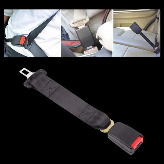 Seat Belt Extender with Adjustable Length and Buckle Fit