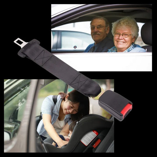 Seat Belt Extender with Adjustable Length and Buckle Fit
