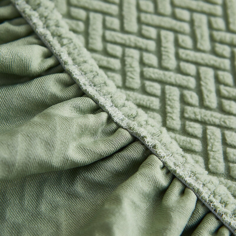 Sectional Sofa Cover with Stretchable Fabric and Easy Installation