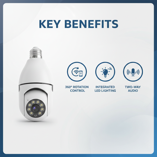 Security Camera with WiFi Connectivity and Night Vision