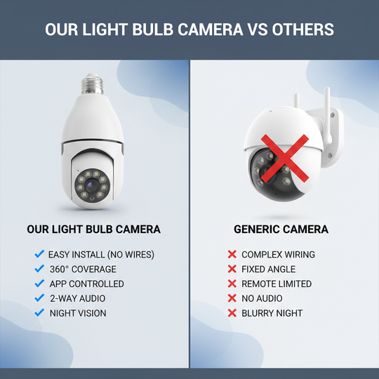 Security Camera with WiFi Connectivity and Night Vision