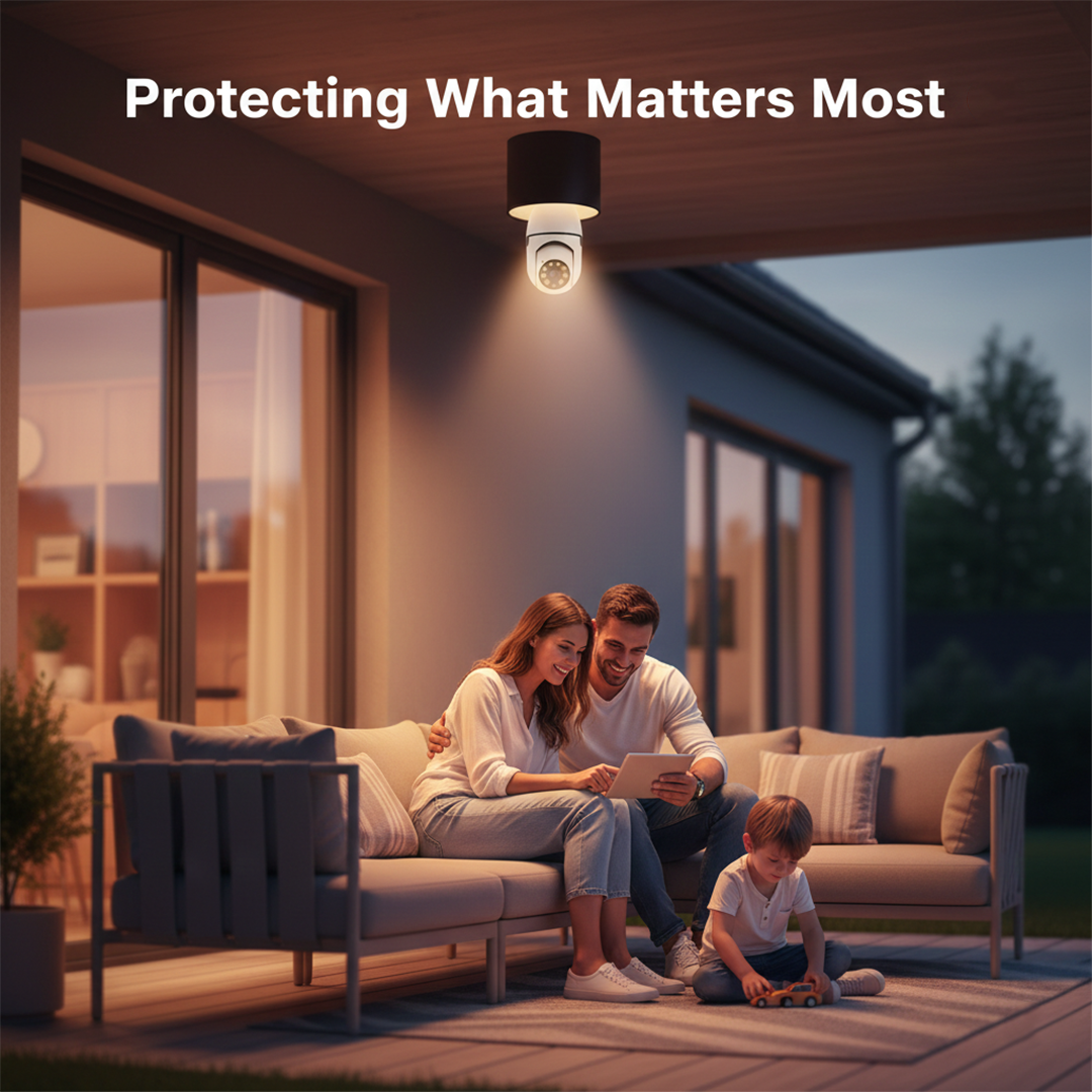 Security Camera with WiFi Connectivity and Night Vision