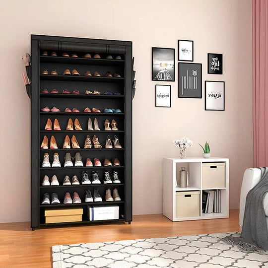 Shoe Rack with Vertical Design and Closet Storage