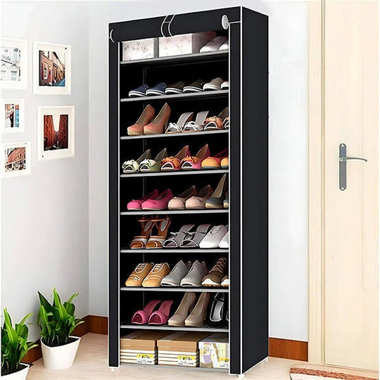 Shoe Rack with Vertical Design and Closet Storage