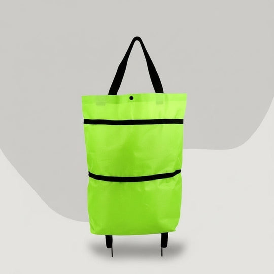 Shopping Bag with Wheels and Foldable Design