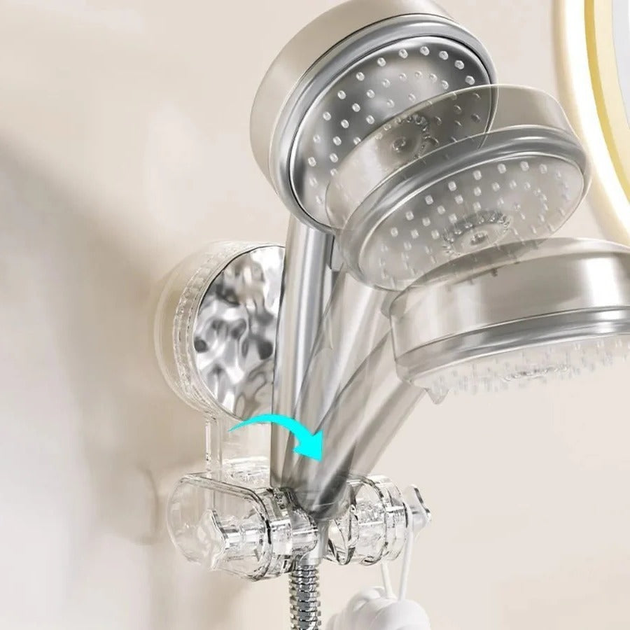 Shower Head Holder with Suction Cup and Adjustable Angle