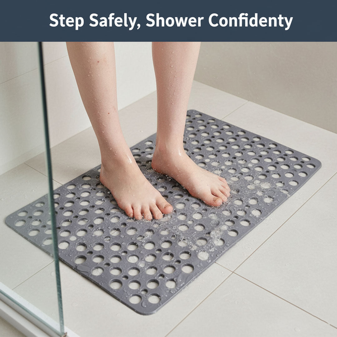 Shower Mat with Non-Slip Surface and Easy Cleaning