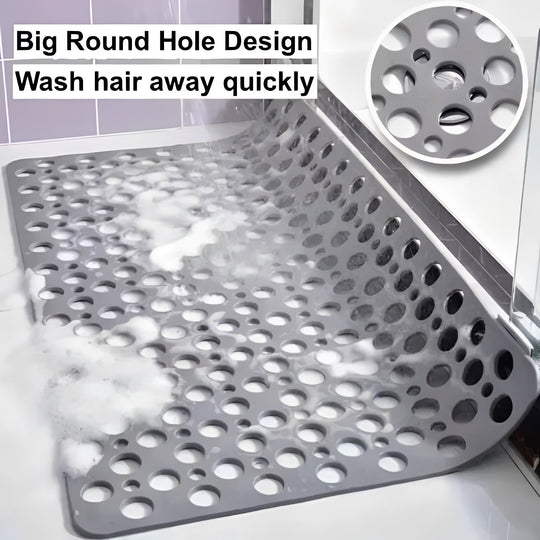 Shower Mat with Suction Cups and Square Frame