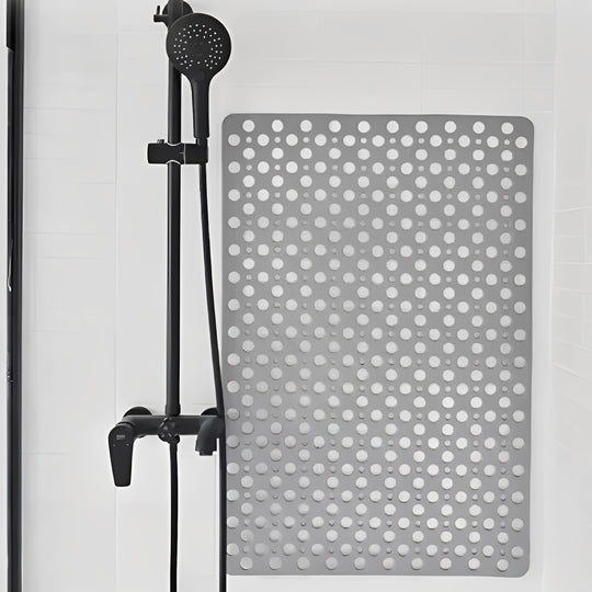 Shower Mat with Suction Cups and Square Frame