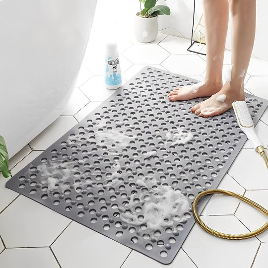 Shower Mat with Suction Cups and Square Frame